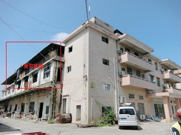 東莞康展廠房火災后房屋結(jié)構(gòu)性能安全鑒定